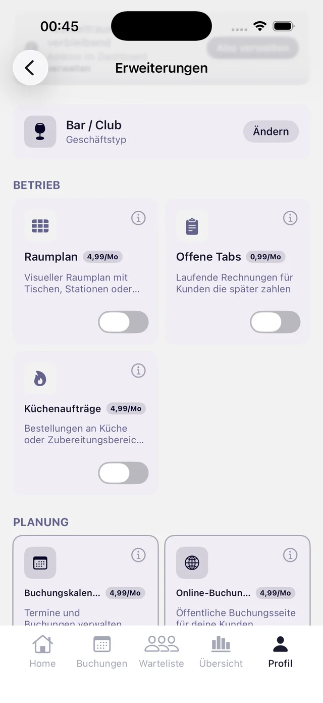 LeviaPay — Erweiterungen